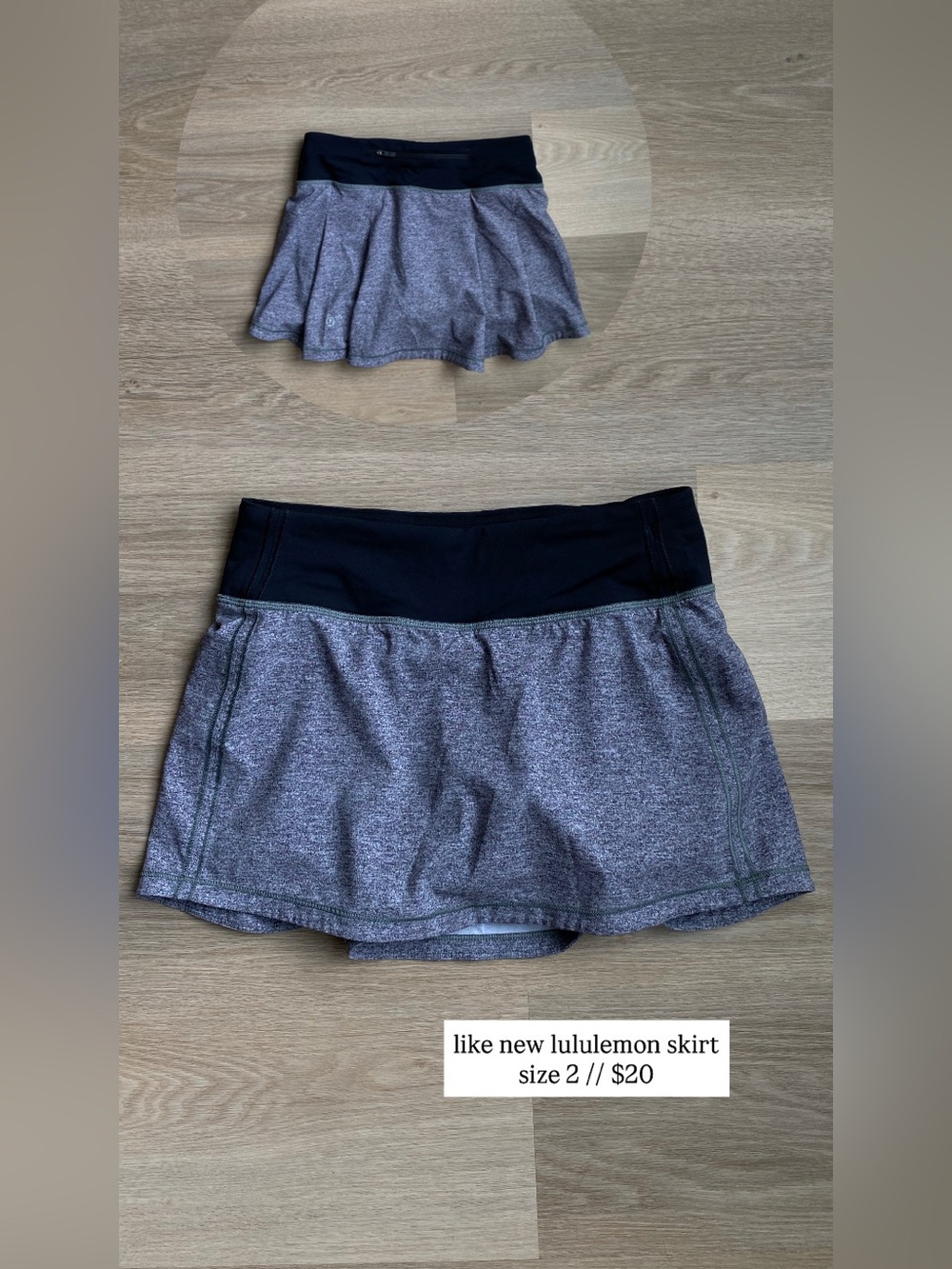 like new luluemon skirt size 2